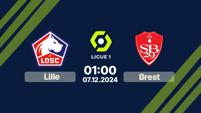 Nhận định bóng đá Lille vs Brest, Ligue 1, 01h00 hôm nay 7/12/2024