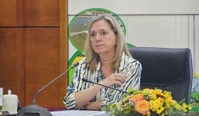 Ms. Mariam Sherman, Country Director of the World Bank (WB), assessed that Vietnam's demand for ODA loans is still very large. Photo: Bao Thang.