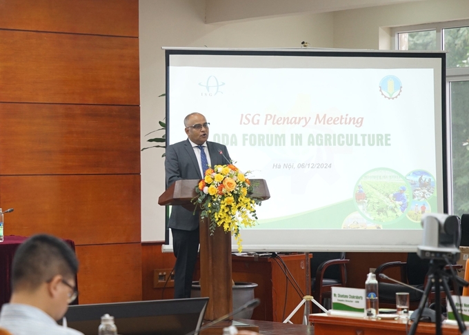 Mr. Shantanu Chakraborty, ADB Country Director, assessed the importance of ODA for Vietnam's agricultural development in the new context. Photo: Linh Linh.