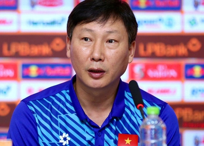 HLV Kim Sang Sik kỳ vọng kết quả tốt trước đội Lào ở ASEAN Cup 2024. Ảnh: VFF