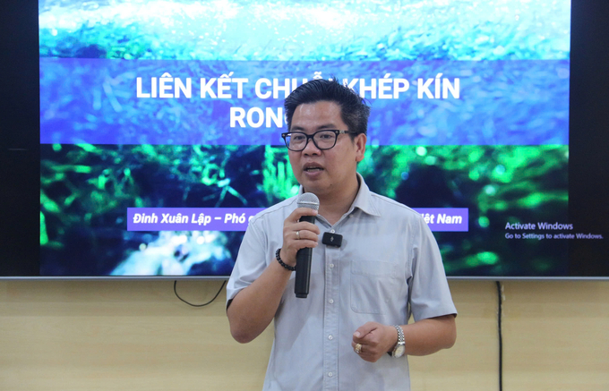 According to Mr. Dinh Xuan Lap, Deputy Director of the International Cooperation Center for Sustainable Aquaculture and Fisheries Exploitation (ICAFIS), seaweed holds tremendous value in both economic and environmental aspects. Photo: Hong Tham.