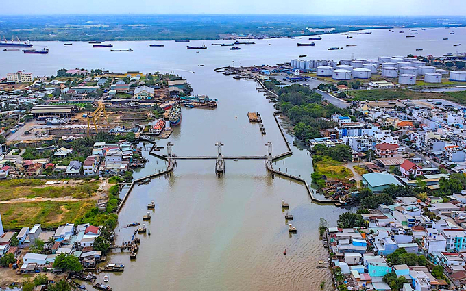 Cống Phú Xuân, Nhà Bè. Ảnh: HT.