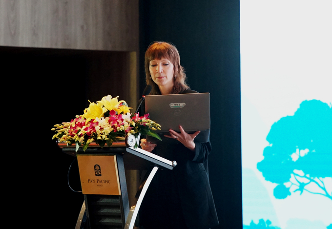 Ms. Martina Stepheny, Senior Director of Four Paws International (FPI). Photo: Kieu Chi.