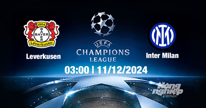 Nhận định, trực tiếp Leverkusen vs Inter Milan, Cúp C1 Châu Âu, 03h00 ngày 11/12/2024