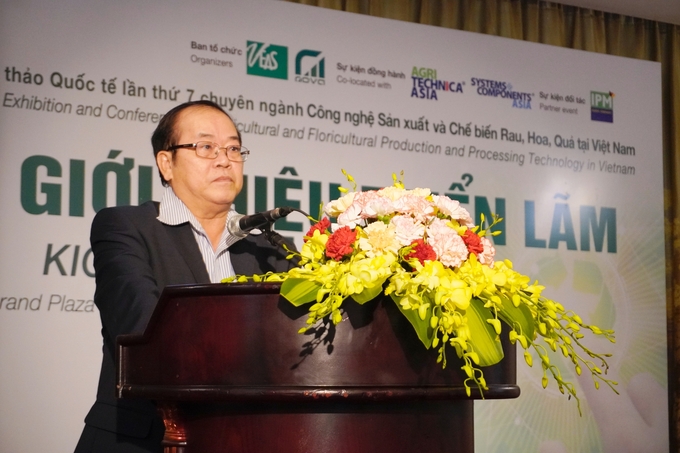 Dang Phuc Nguyen, General Secretary of the Vietnam Fruit and Vegetable Association, said that the export turnover of fruits and vegetables of our country in 2024 will reach USD 7.2 billion. Photo: Hong Tham.