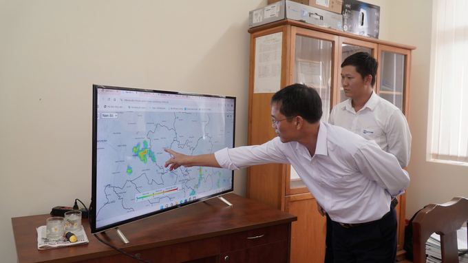 The Meteorological and Hydrological Station in Tay Ninh Province utilizes various new technological solutions, including artificial intelligence. Photo: Tran Phi.