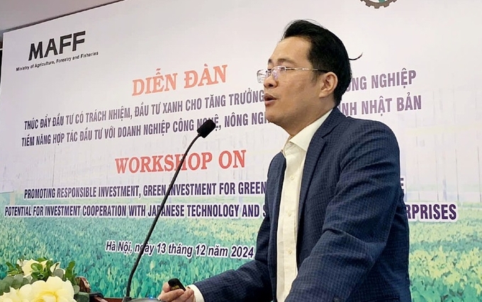 According to Mr. Nguyen Thanh Mong, Director of Sorimachi Vietnam Co., Ltd., the application of high-tech software such as FaceFarm and WACA is a great opportunity for agricultural cooperatives in Vietnam. Photo: Kieu Chi. 