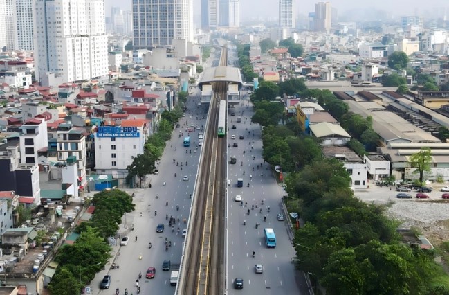 Phê duyệt điều chỉnh chủ trương đầu tư Dự án xây dựng tuyến đường sắt đô thị thành phố Hà Nội tuyến 2, đoạn Nam Thăng Long - Trần Hưng Đạo (tuyến 2.1). Ảnh: Internet.