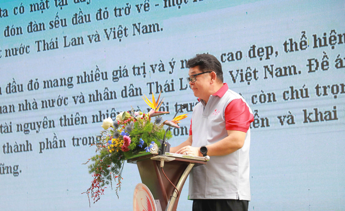 Mr. Montri Suwanposri, Vice President of C.P. Vietnam, shared at the event.