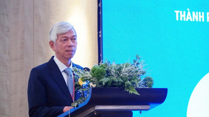 Vice Chairman of Ho Chi Minh City People's Committee Vo Van Hoan speaks at the forum. Photo: Nguyen Thuy.