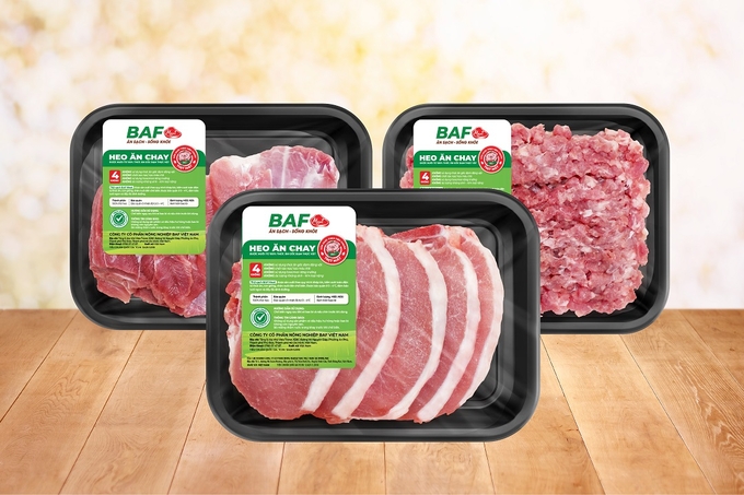 BAF Vegetarian-Fed Pork Brand.