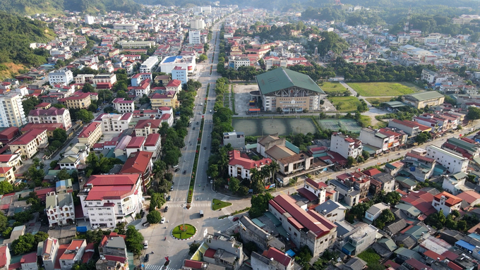 Trên địa bàn thành phố Bắc Kạn đang có nhiều dự án khu dân cư, khu đô thị mới được thực hiện. Ảnh: Sơn Lâm.