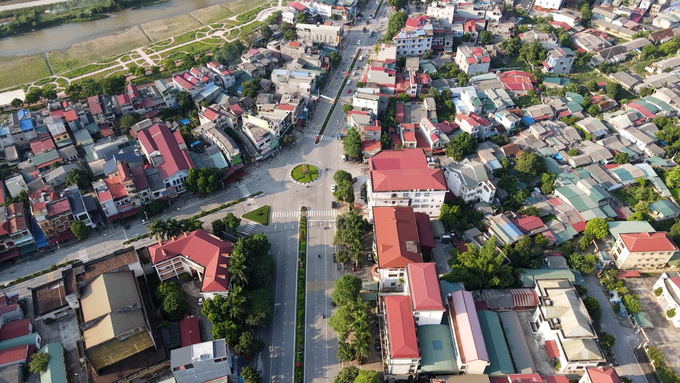 Khu vực trung tâm thành phố Bắc Kạn ngày càng khang trang, hiện đại. Ảnh: Sơn Lâm.