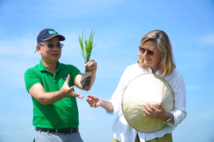 Chương trình làm việc lần này nhằm mục đích trao đổi thông tin, thúc đẩy đối thoại giữa Việt Nam và Canada trong phát triển nông nghiệp bền vững, góp phần giải quyết thách thức về biến đổi khí hậu. Ảnh: Kim Anh.