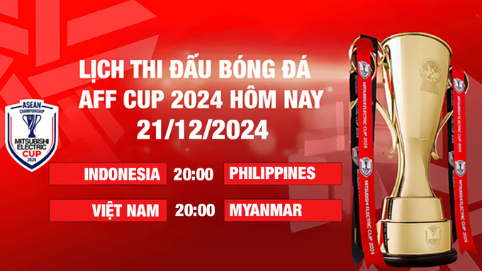 VTV2, VTV Cần Thơ trực tiếp bóng đá ASEAN CUP hôm nay 21/12