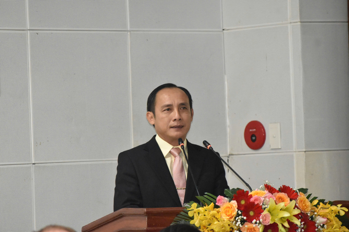 According to Mr. Cao Ba Dang Khoa, Vice President and General Secretary of the Vietnam Coconut Association: The Vietnamese coconut industry is taking shape with 4 groups of businesses and key products. Photo: Minh Dam.