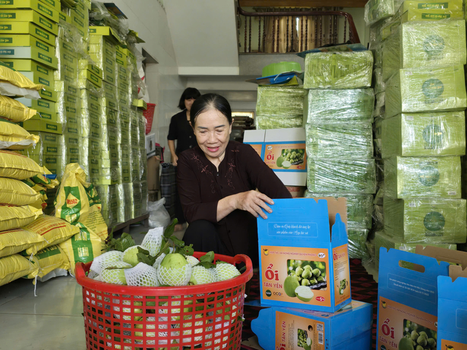 Sản phẩm Ổi lê Tân Yên đã được chứng nhận OCOP 4 sao. Ảnh: Đinh Mười.