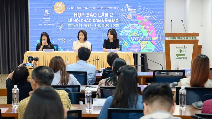 Họp báo thông tin về chương trình 'City Tết Fest - Thủ Đức 2025'. Ảnh: Hà Khánh.