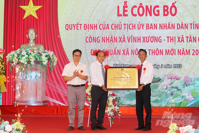 Đến nay, thị xã Tân Châu có 9 xã đạt chuẩn nông thôn mới, trong đó, xã Long An và Phú Vĩnh đạt chuẩn nông thôn mới nâng cao. Ảnh: Lê Hoàng Vũ.