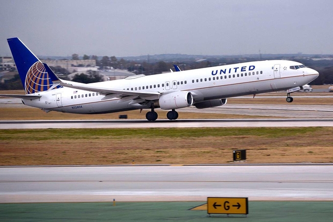 Một máy bay của hãng hàng không United Airlines. Ảnh: Getty.