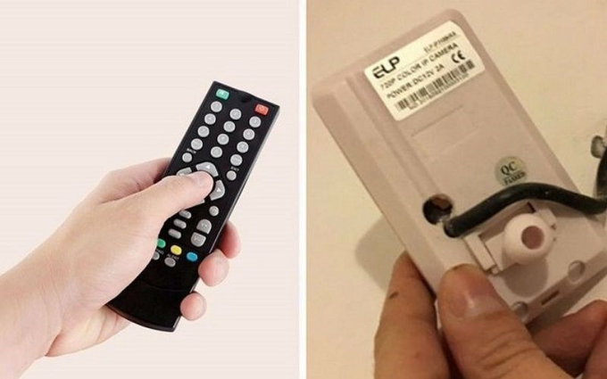 Dùng remote điều khiển từ xa cũng là một trong những cách kiểm tra camera ẩn. Ảnh: Minh họa.