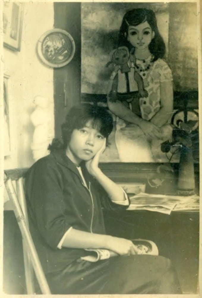 Họa sĩ Nguyễn Thị Hiền năm 1972.