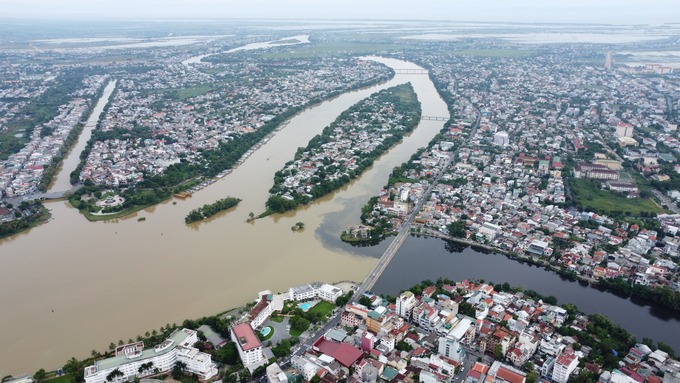 Diện mạo trung tâm thành phố Huế hôm nay. Ảnh: Công Điền.