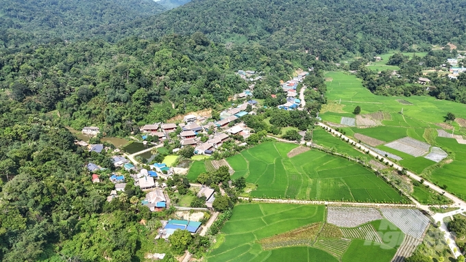 Một góc xã Tân Trào, huyện Sơn Dương. Ảnh: Đào Thanh.