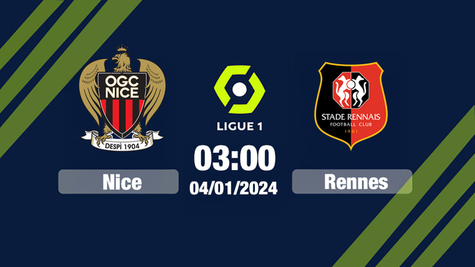 Nhận định bóng đá Nice vs Rennes, Ligue 1, 03h00 hôm nay 4/1/2025