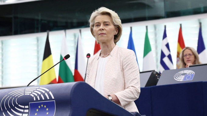 Chủ tịch Ủy ban châu Âu Ursula von der Leyen. Ảnh: Getty.