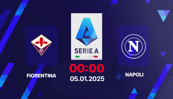 Trực tiếp bóng đá Fiorentina vs Napoli, Serie A, 00h00 hôm nay 5/1/2025