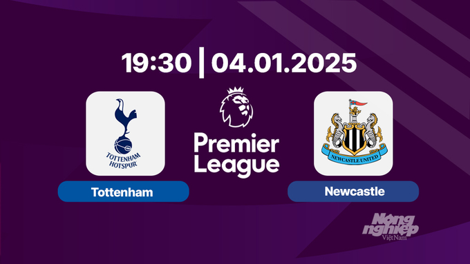 Trực tiếp bóng đá Tottenham vs Newcastle, Ngoại hạng Anh, 19h30 hôm nay 4/1/2025