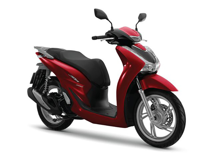 Honda SH 160i 2024 bản Cao Cấp - màu đỏ đen.