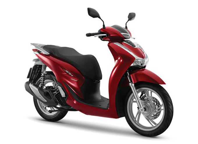 Honda SH 160i 2024 bản Tiêu Chuẩn - màu đỏ đen.