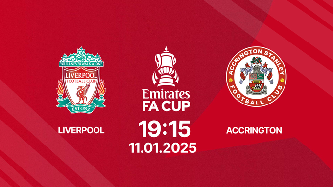 Trực tiếp bóng đá Liverpool vs Accrington, FA Cúp, 19h15 hôm nay 11/1/2025