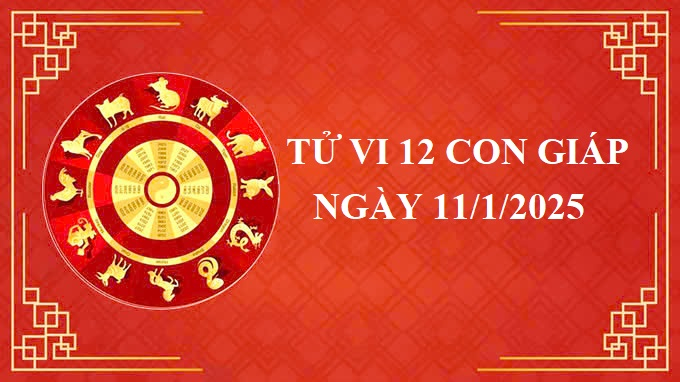 Tử vi 12 con giáp hôm nay Thứ 7 ngày 11/1/2025