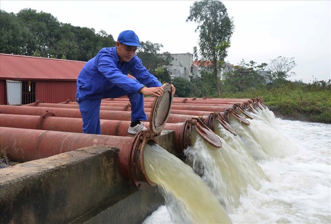 Mực nước thực đo trung bình hồi 15 giờ, ngày 12/1 tại Trạm thủy văn Hà Nội đạt 1,5m, cao nhất lúc 9-10 giờ (đạt 1,82m). Ảnh minh họa.