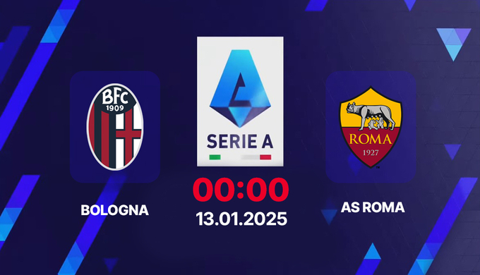 Trực tiếp bóng đá Bologna vs AS Roma, Serie A, 00h00 hôm nay 13/1/2025