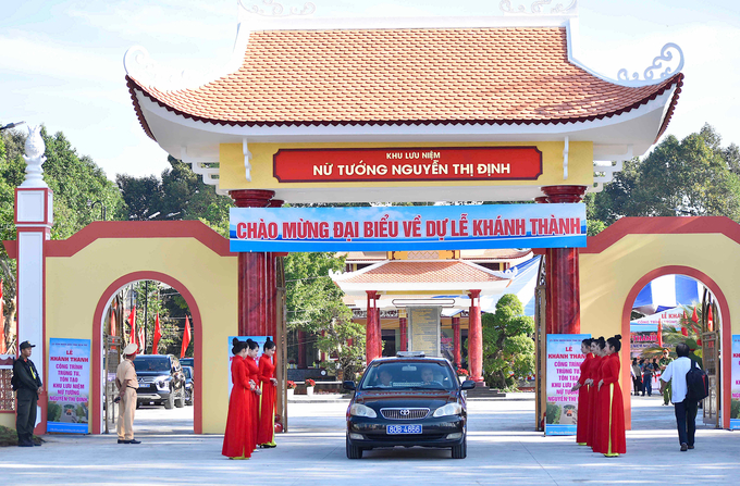 Khu lưu niệm nữ tướng Nguyễn Thị Định. Ảnh: Minh Đảm.