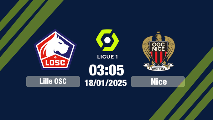 Nhận định bóng đá Lille vs Nice, Ligue 1, 03h05 hôm nay 18/1/2025