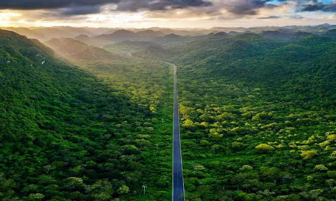 Sunset over the world biosphere reserve. Photo: Do Ba Hung.