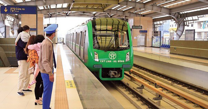 Công ty TNHH MTV Đường sắt Hà Nội (Hanoi Metro) vừa công bố lịch chạy tàu hai tuyến đường sắt đô thị Cát Linh - Hà Đông và Nhổn - ga Hà Nội trong dịp Tết Nguyên đán Ất Tỵ năm 2025. Ảnh: Minh họa.