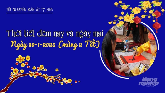 Tin tức thời tiết đêm nay và ngày mai 30/1/2025 (mùng 2 Tết) trong cả nước