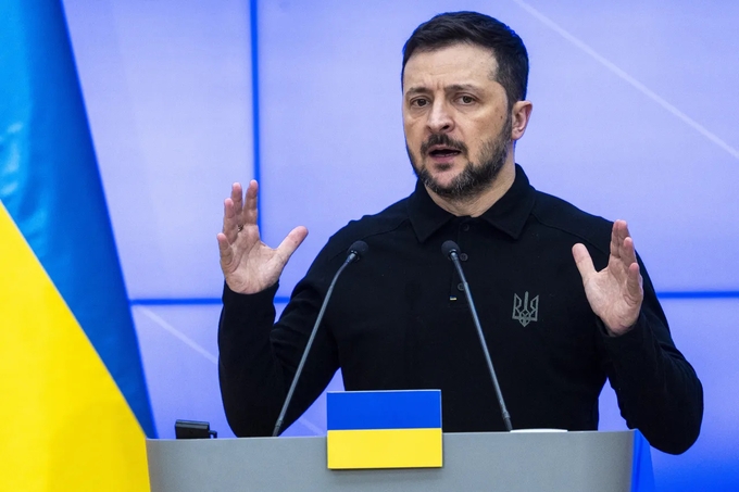 Tổng thống Ukraine Volodymyr Zelensky. Ảnh: Getty.