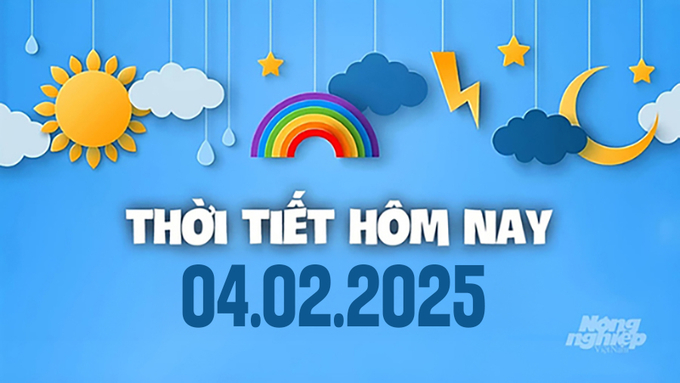 Dự báo thời tiết hôm nay 4/2/2025: Bắc Bộ và Bắc Trung Bộ trời rét