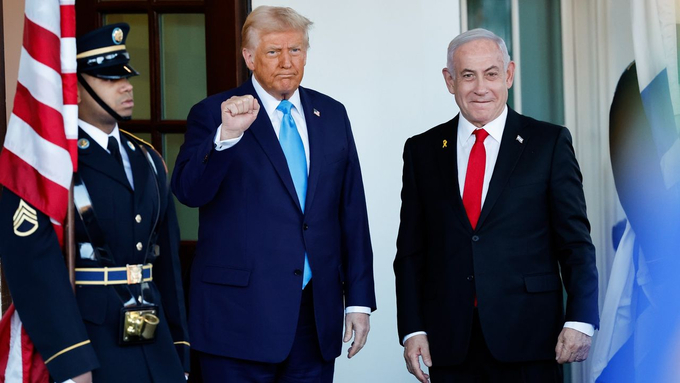 Thủ tướng Israel Benjamin Netanyahu và Tổng thống Mỹ Donald Trump. Ảnh: Getty.