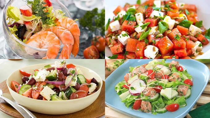 Salad là một món ăn thanh lọc cơ thể dễ ăn, ngon miệng sau Tết.