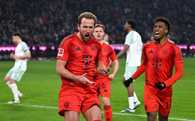 H.Kane góp công lớn vào chiến thắng của Bayern Munich.