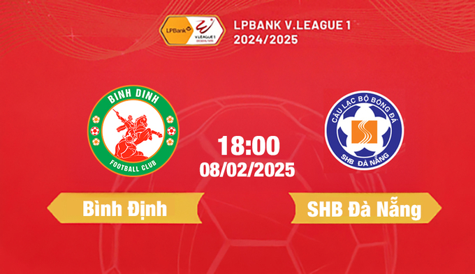 Trực tiếp bóng đá Bình Định vs Đà Nẵng, 18h00 hôm nay 8/2/2025