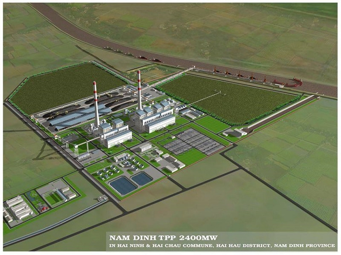 Đồ họa thiết kế Nhà máy Nhiệt điện Nam Định 1. Ảnh: NamDinh TPP.